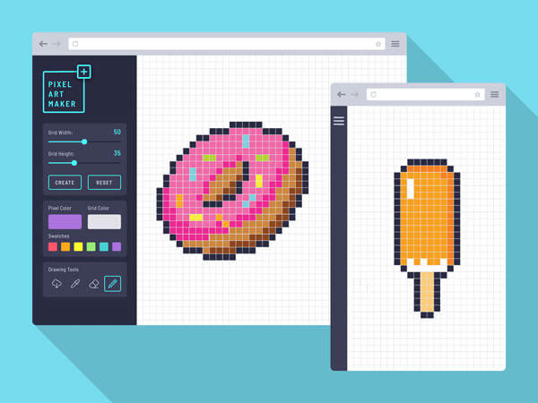 Pixel art maker